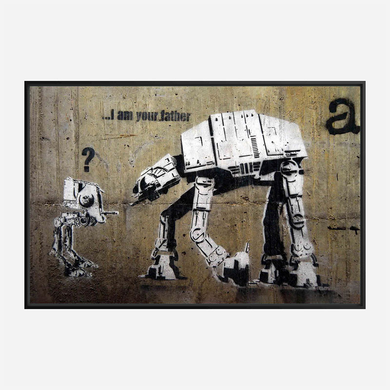 Wall Art Decor Banksy Print / Poster A5 A4 A3 I Am Your Father 