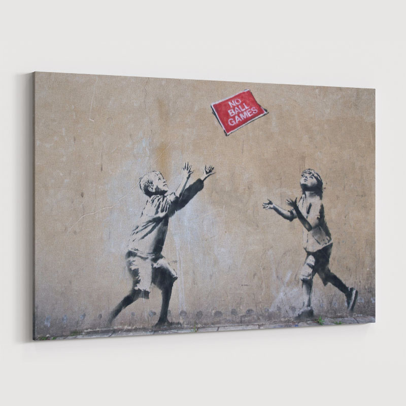 No Ball Games Banksy Wall Art