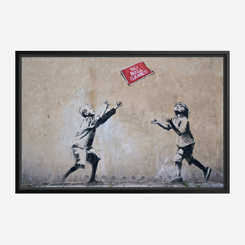 No Ball Games Banksy Wall Art