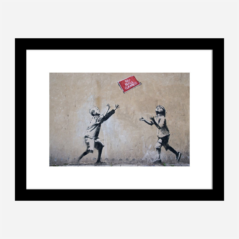 No Ball Games Banksy Wall Art