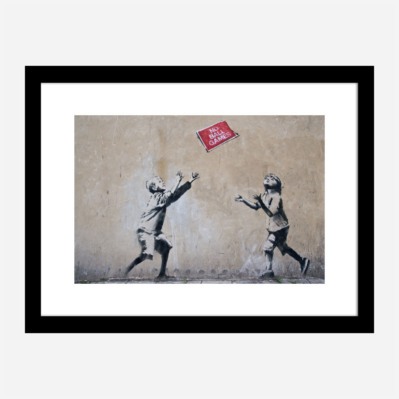 No Ball Games Banksy Wall Art