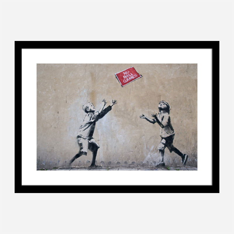 No Ball Games Banksy Wall Art