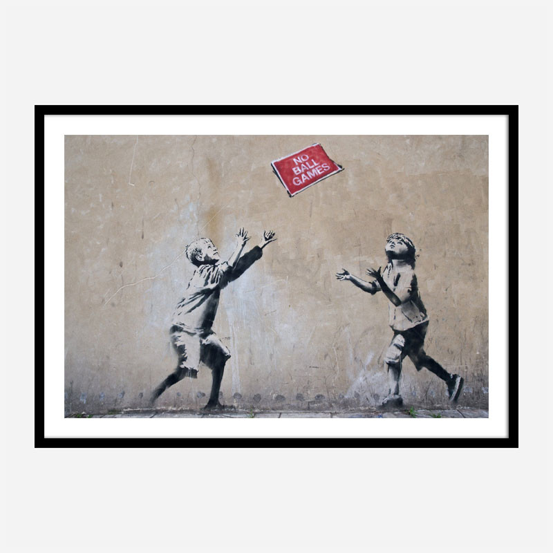 No Ball Games Banksy Wall Art