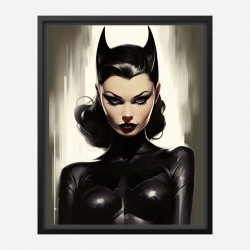 Sultry Catwoman Art Print