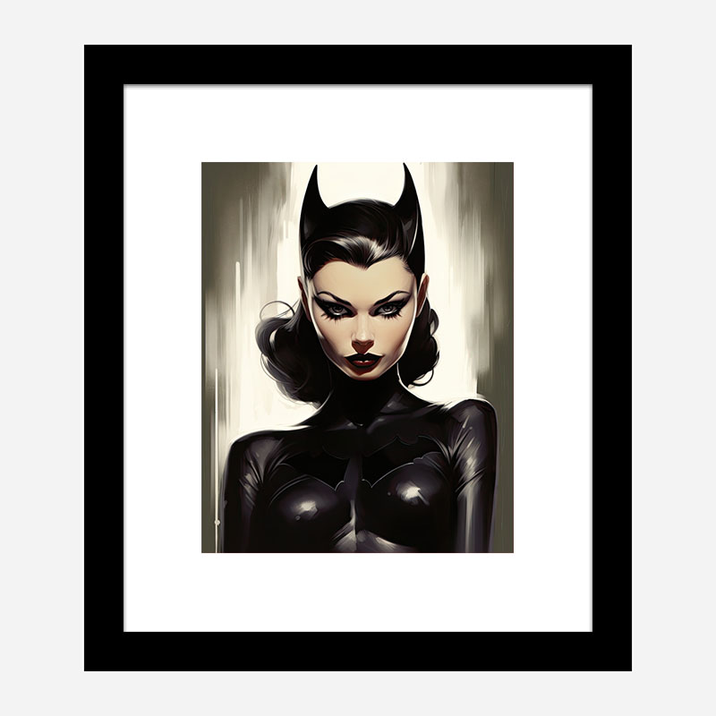 Sultry Catwoman Art Print