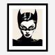 Catwoman Black & White Art Print