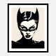 Catwoman Black & White Art Print