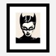 Catwoman Black & White Art Print
