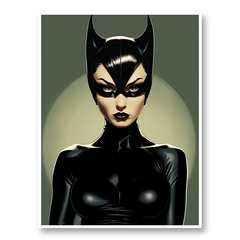 Catwoman Illustration Art Print