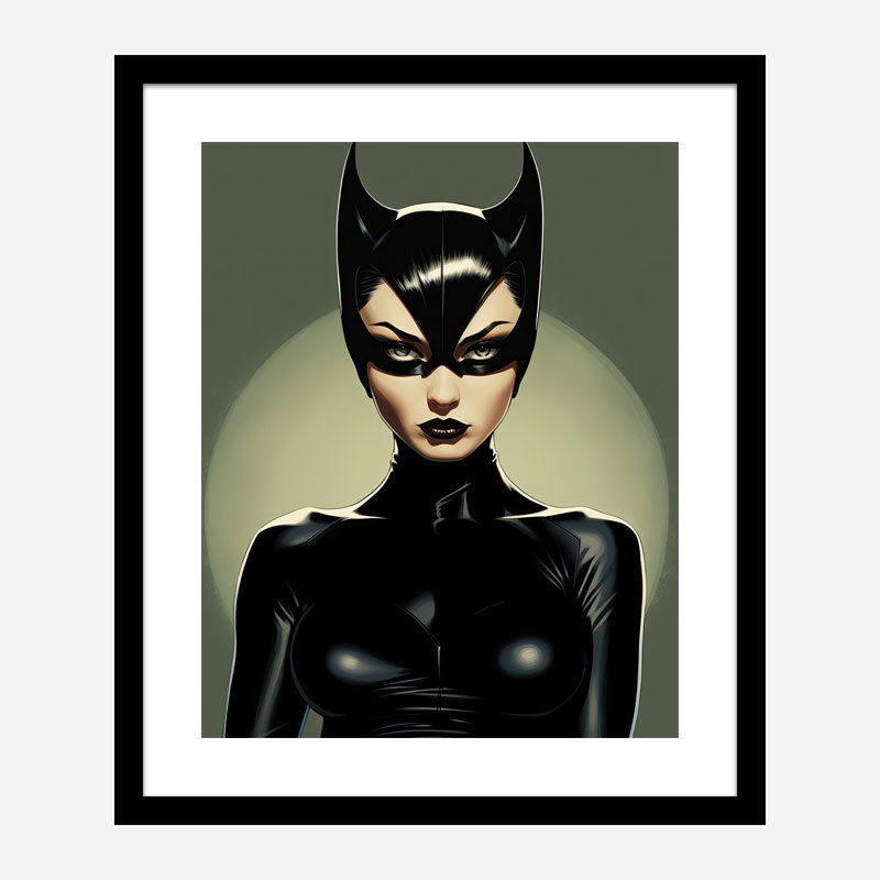 Catwoman Illustration Art Print