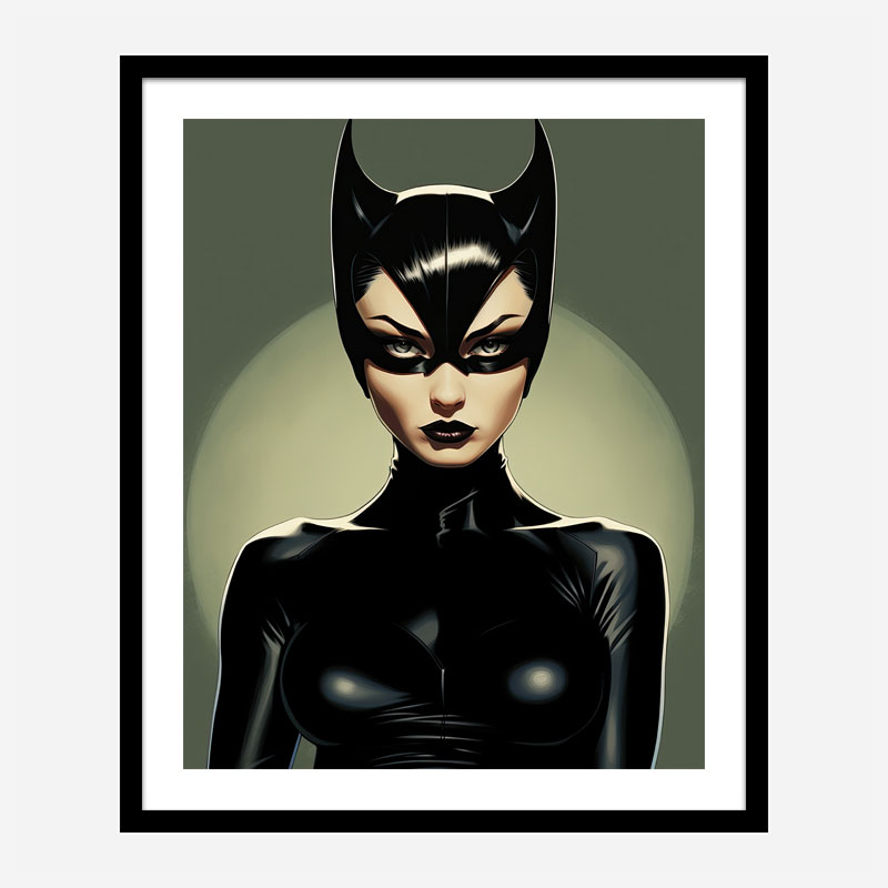 Catwoman Illustration Art Print