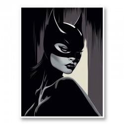 Catwoman Illustration 2 Art Print