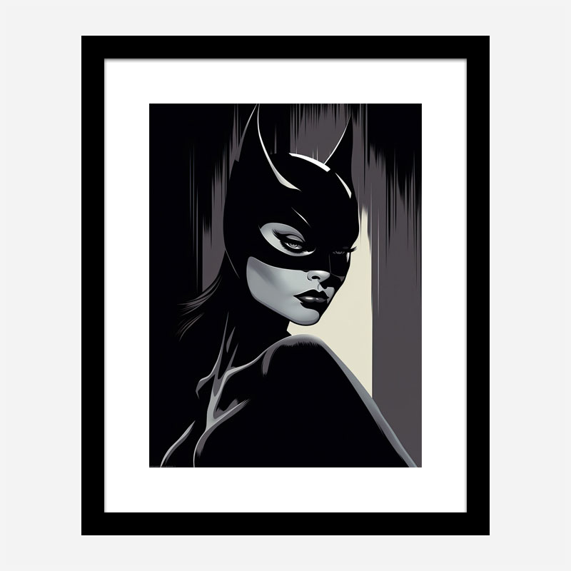 Catwoman Illustration 2 Art Print