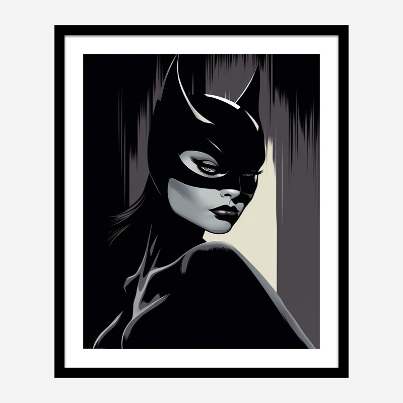 Catwoman Illustration 2 Art Print