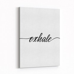 Exhale Typography Wall Art