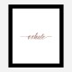 Exhale Rose Gold Typography Wall Art