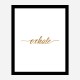 Exhale Gold Typography Wall Art Exhale Gold Typography Wall Art