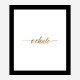 Exhale Gold Typography Wall Art