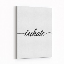 Inhale Typography Wall Art