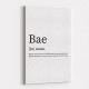 BAE Definition Typography Wall Art