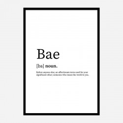 BAE Definition Typography Wall Art