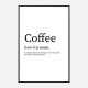 Coffee Definition Typography Wall Art