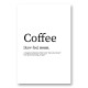 Coffee Definition Typography Wall Art