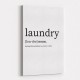 Laundry Definition Typography Wall Art