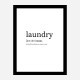 Laundry Definition Typography Wall Art