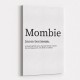 Mombie Definition Typography Wall Art