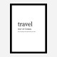 Travel Definition Typography Wall Art