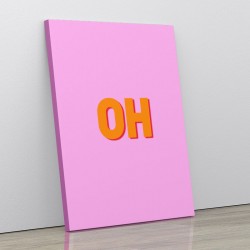 OH Typography Wall Art