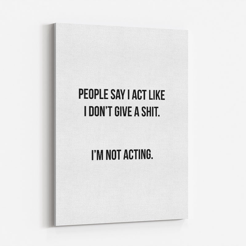 People Say Typography Art Print People Say Typography Art Print