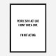 People Say Typography Art Print