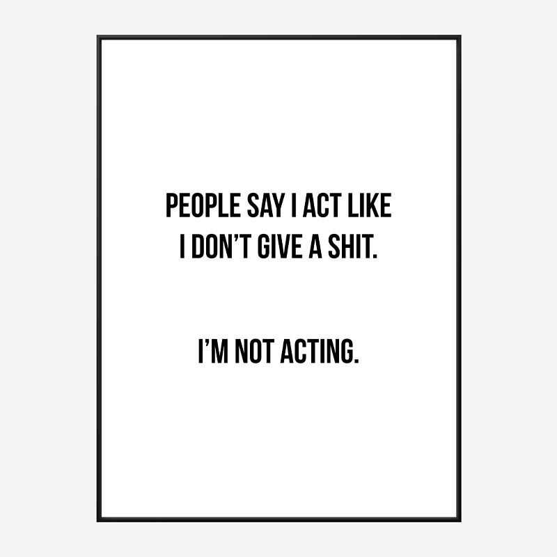 People Say Typography Art Print People Say Typography Art Print
