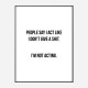 People Say Typography Art Print People Say Typography Art Print