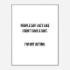 People Say Typography Art Print People Say Typography Art Print