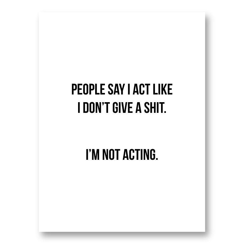 People Say Typography Art Print People Say Typography Art Print