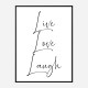 Live Love Laugh Art Print