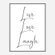 Live Love Laugh Art Print