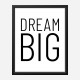 Dream Big Art Print