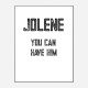 Jolene You Can Have Him Art Print Jolene You Can Have Him Art Print