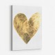 Golden Heart Typography Art Print Golden Heart Typography Art Print