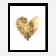 Golden Heart Typography Art Print Golden Heart Typography Art Print