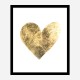 Golden Heart Typography Art Print Golden Heart Typography Art Print