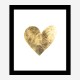 Golden Heart Typography Art Print Golden Heart Typography Art Print