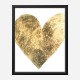 Golden Heart Typography Art Print Golden Heart Typography Art Print