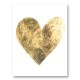 Golden Heart Typography Art Print