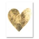 Golden Heart Typography Art Print Golden Heart Typography Art Print