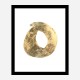Golden O Typography Art Print Golden O Typography Art Print